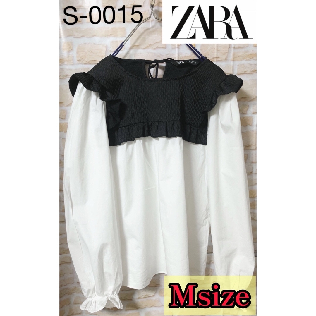 【新品未使用】ZARA フリルシャツ　Mサイズ