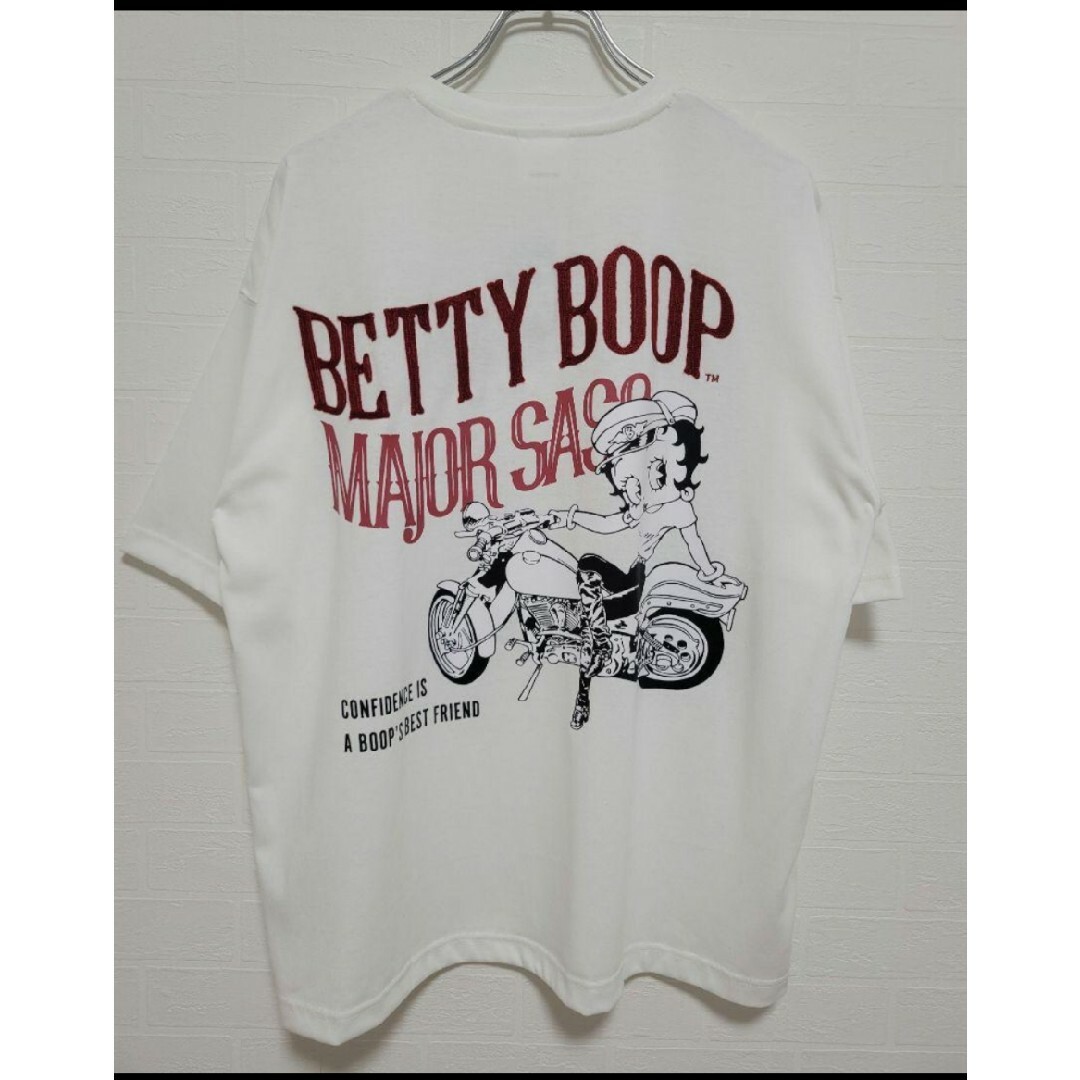 Betty Boop(ベティブープ)の16　ベティちゃん　プードル　Betty Boop　単車　アメリカン メンズのトップス(Tシャツ/カットソー(半袖/袖なし))の商品写真