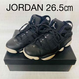 ジョーダン(Jordan Brand（NIKE）)のAIR JORDAN6  ジョーダン6 リングス　26.5ブラック　スニーカー(スニーカー)