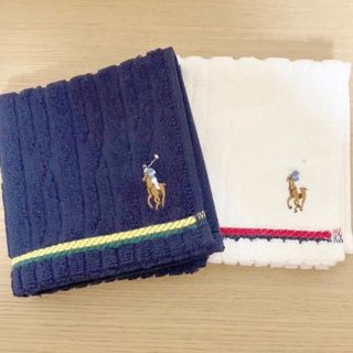 ポロラルフローレン(POLO RALPH LAUREN)の【新品未使用】ラルフローレン タオルハンカチ【送料込】(ハンカチ/ポケットチーフ)