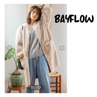 BAYFLOW フェイクムートンベスト