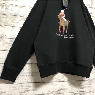 新品 ポロプレイヤー ラルフローレン ポロベア 黒 ブラック パーカー 2XL