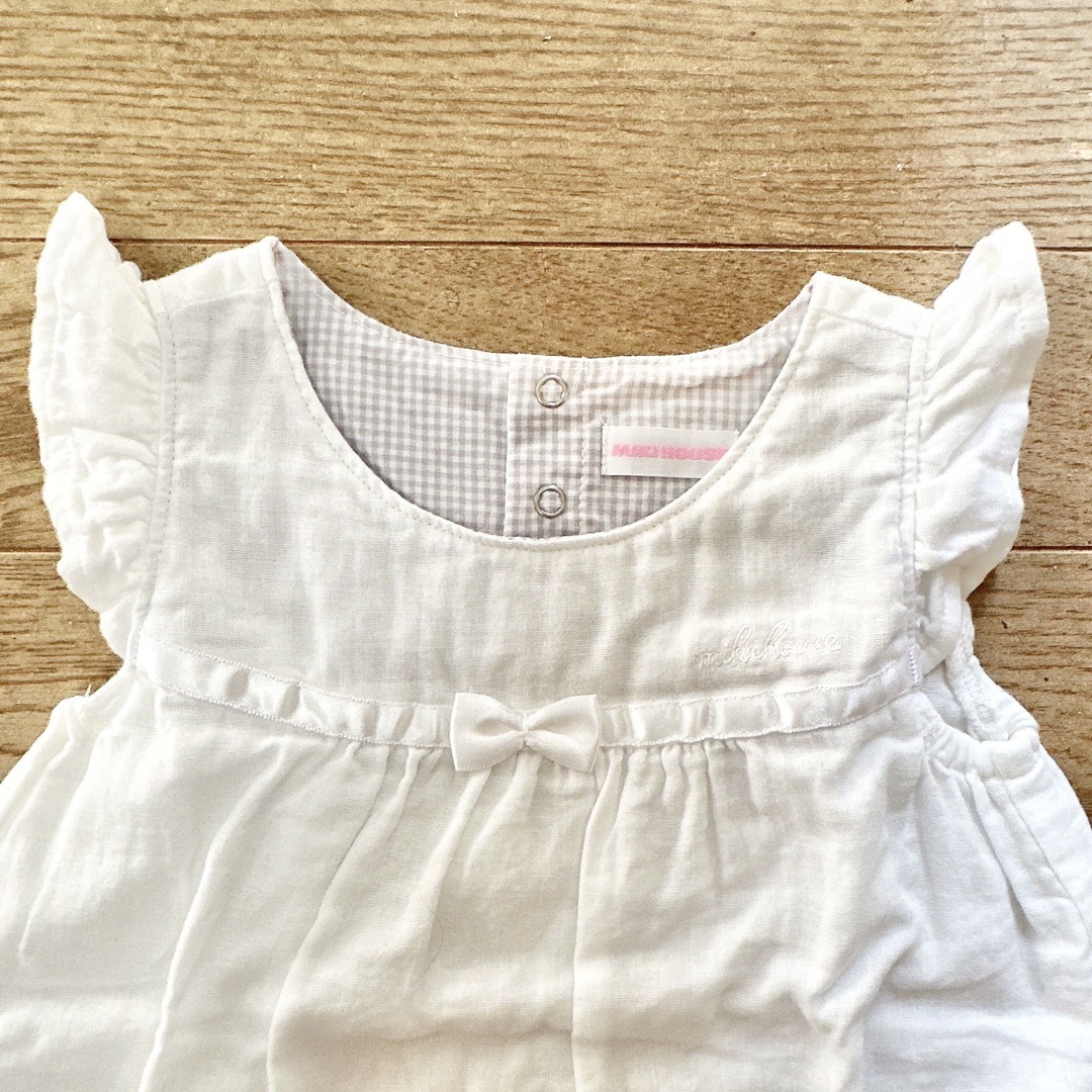 mikihouse - ❤️新品❤️ミキハウス ベビー ガーゼ素材のフリル