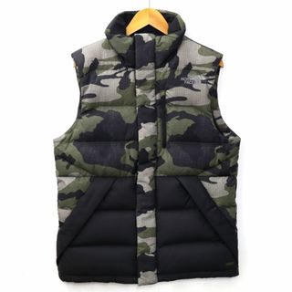 ザノースフェイス(THE NORTH FACE)のノースフェイス SUMTER VEST 迷彩×無地 ジップアップ ダウンベスト(ダウンベスト)