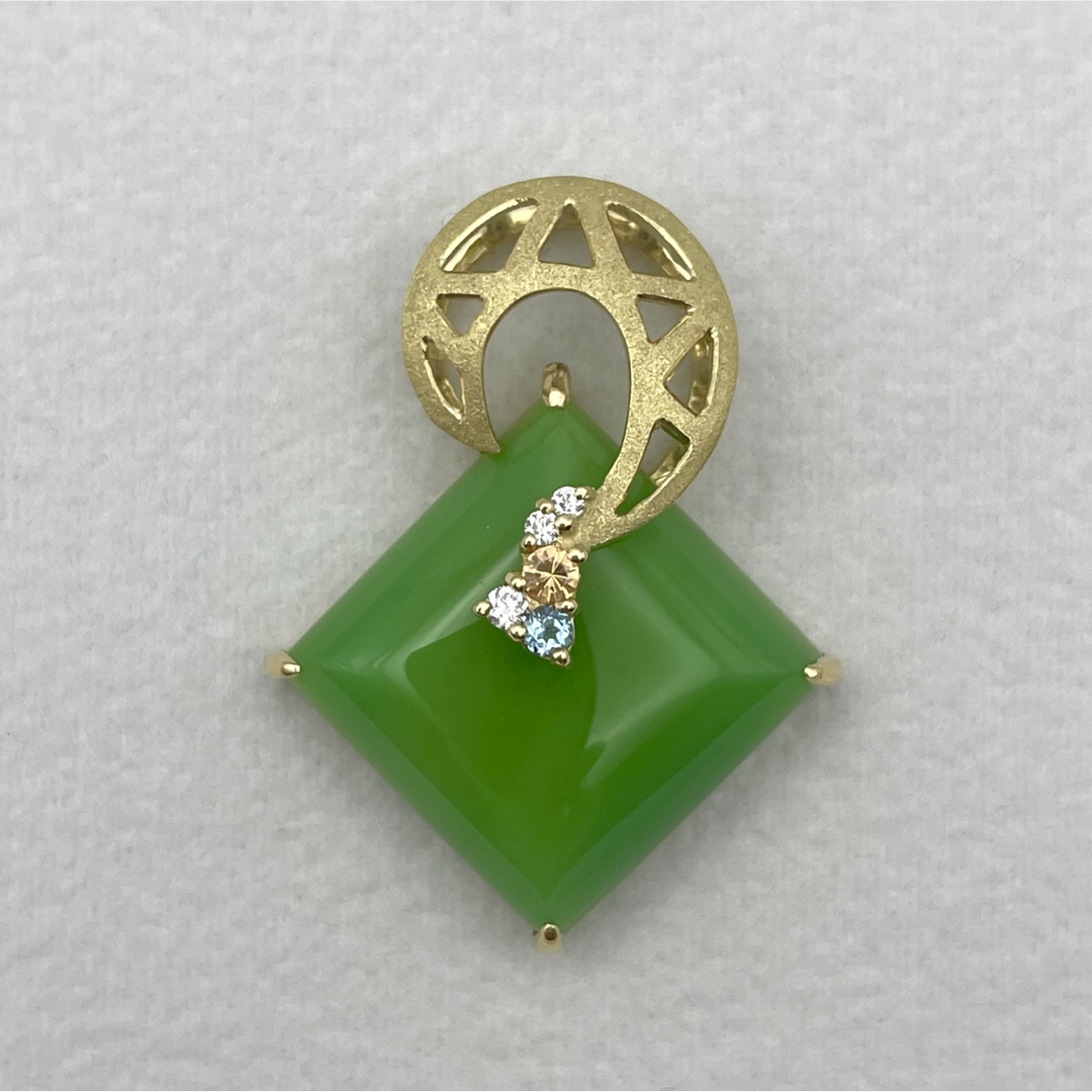 田村宗敬 k18 カルセドニー18.15ct ペンダントトップネックレス