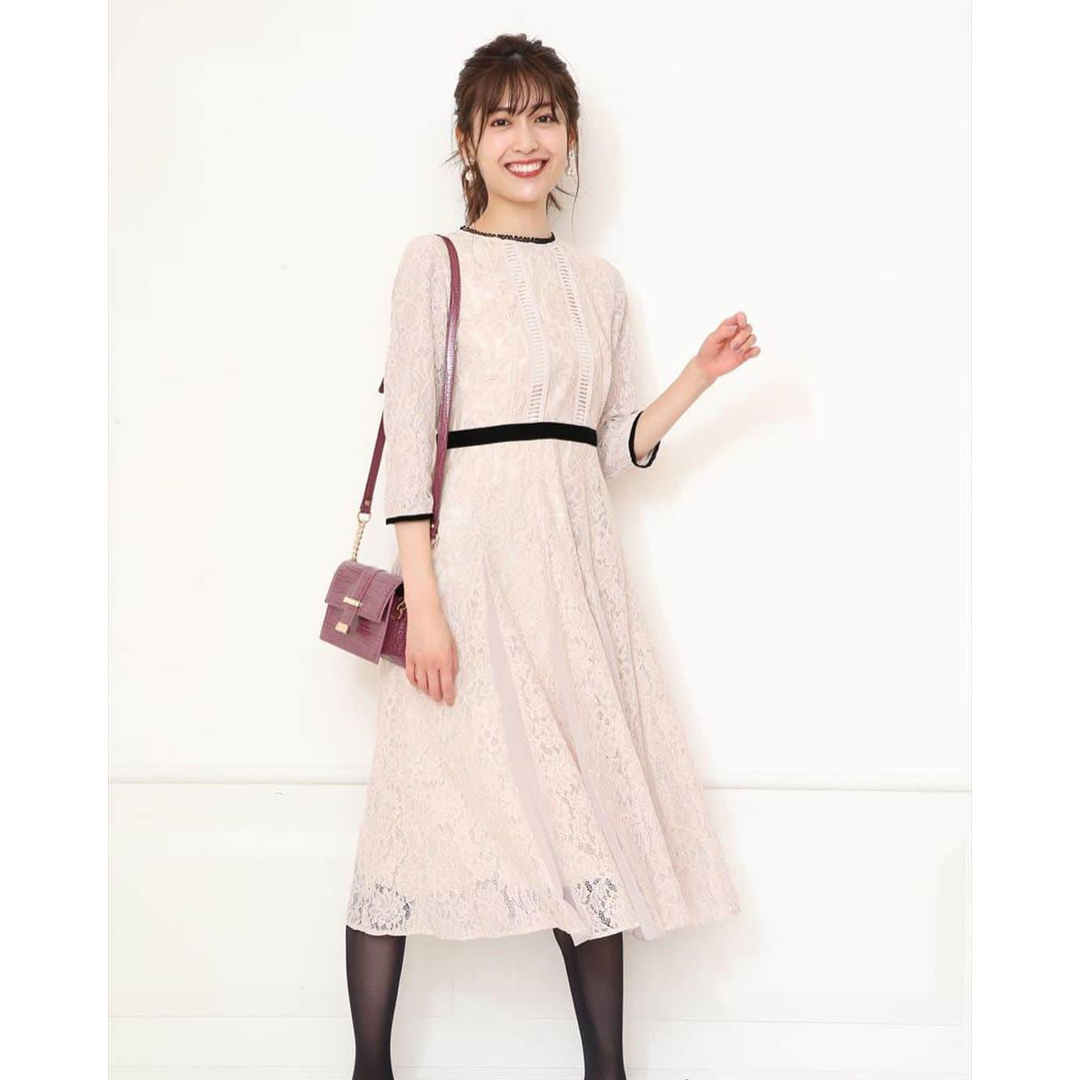 Apuweiser-riche luxe❤️レース接ぎデザインワンピース