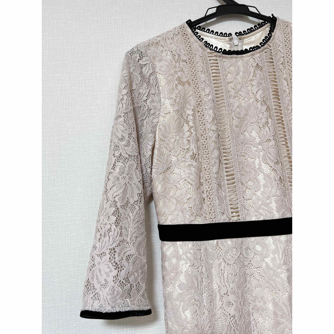 Apuweiser-riche luxe❤️レース接ぎデザインワンピース