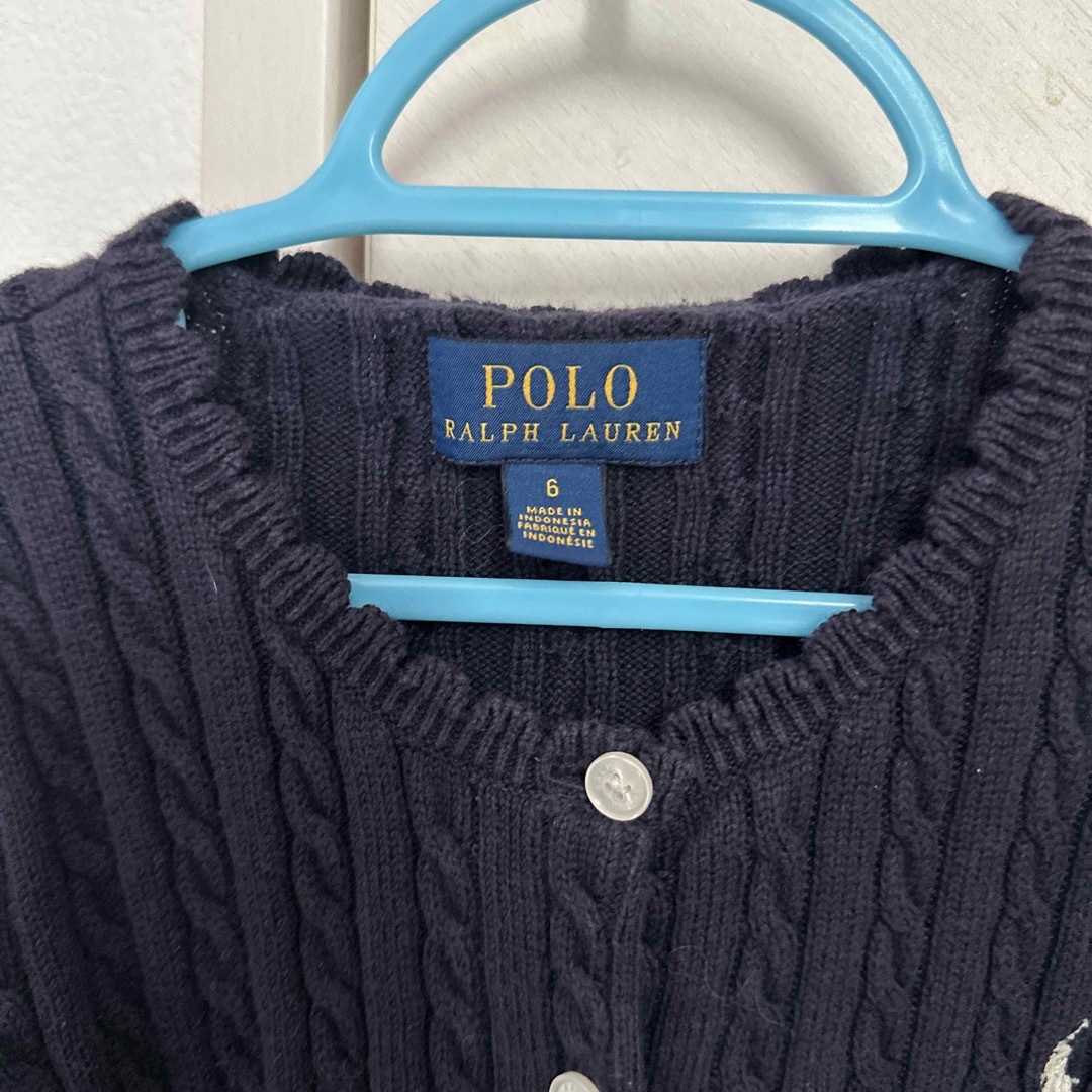 POLO RALPH LAUREN(ポロラルフローレン)のラルフローレン　カーディガン キッズ/ベビー/マタニティのキッズ服女の子用(90cm~)(カーディガン)の商品写真