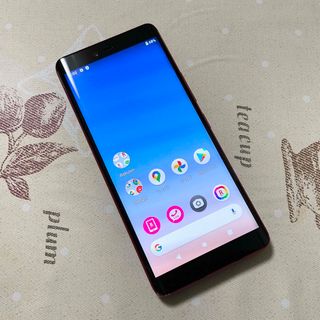 ラクテン(Rakuten)のrakuten hand P710 レッド 本体＋ケース（おまけ）(スマートフォン本体)