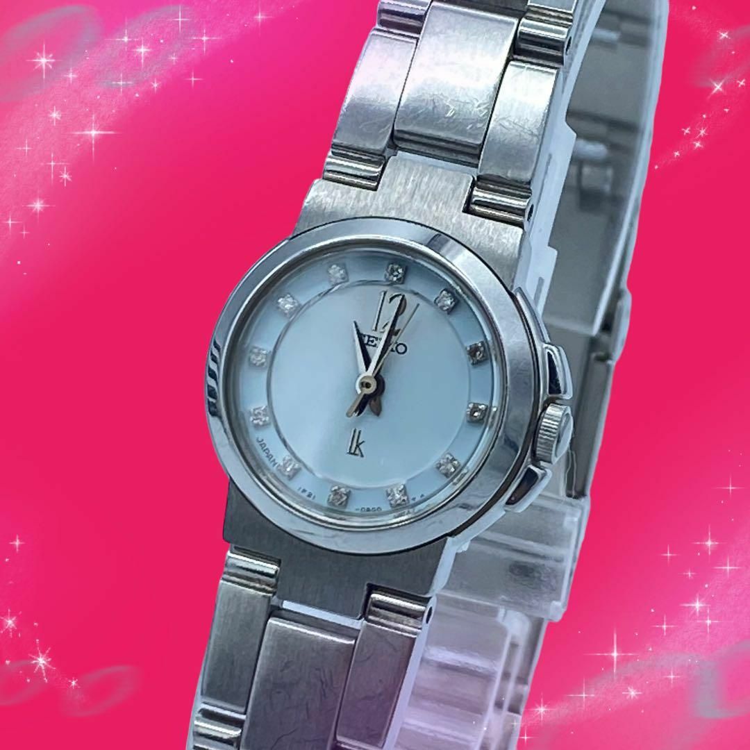 限定品！！　美品　稼動品　セイコー　ルキア　12Pダイヤ　防水　レディース腕時計
