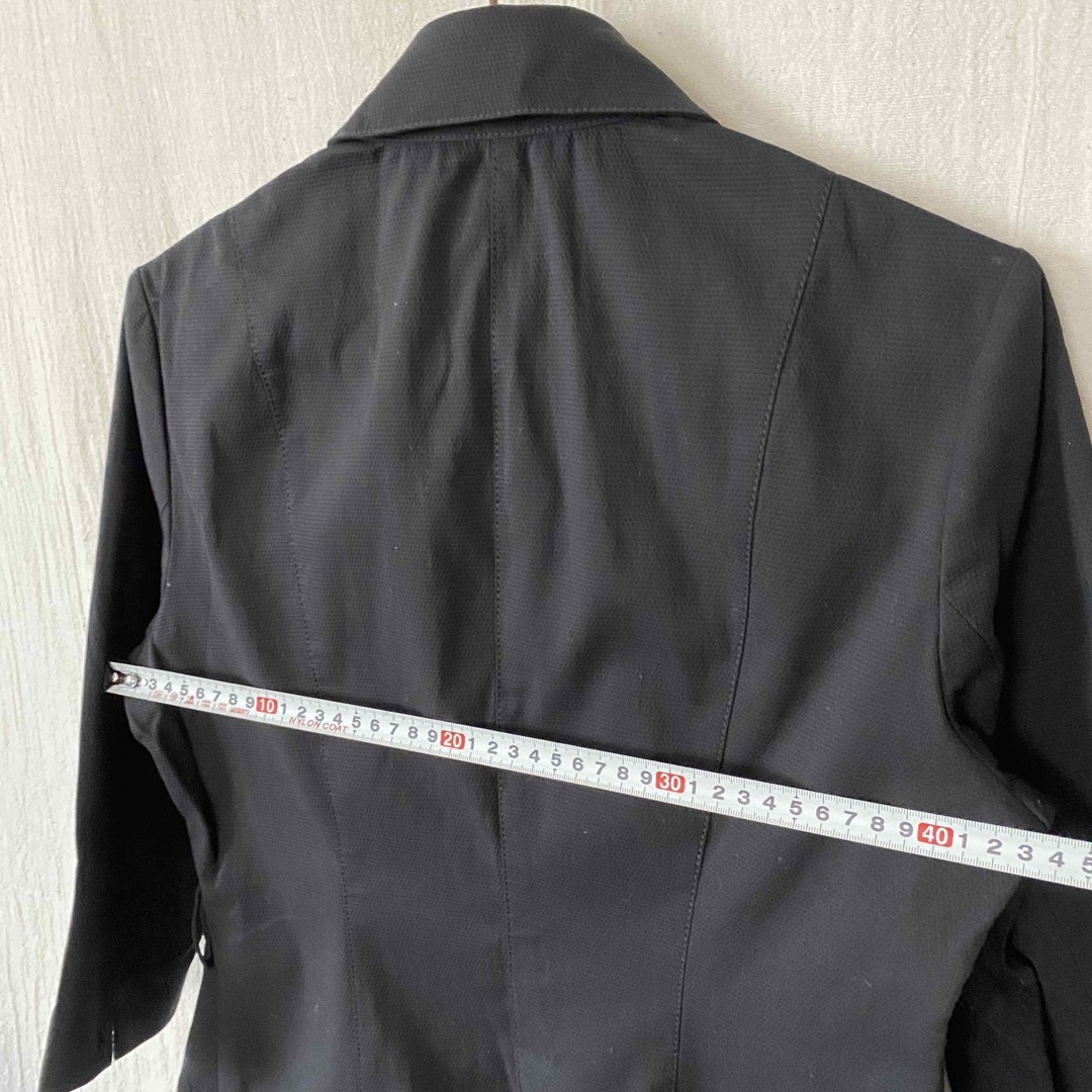 OFUON(オフオン)のOFUON  オフオン　ブラック　七分袖　ジャケット　サイズ40 レディースのジャケット/アウター(テーラードジャケット)の商品写真
