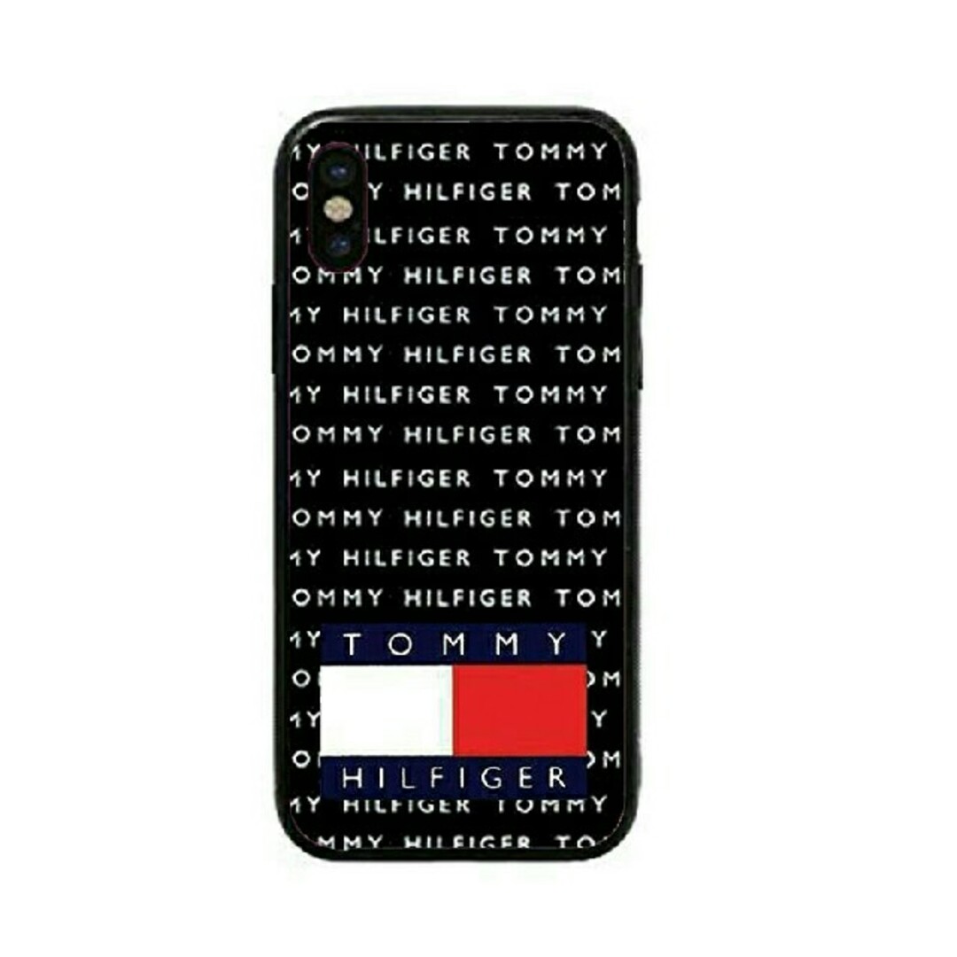 TOMMY HILFIGER(トミーヒルフィガー)のトミーヒルフィガー　ガラスケース　iPhoneケース　 スマホ/家電/カメラのスマホアクセサリー(iPhoneケース)の商品写真