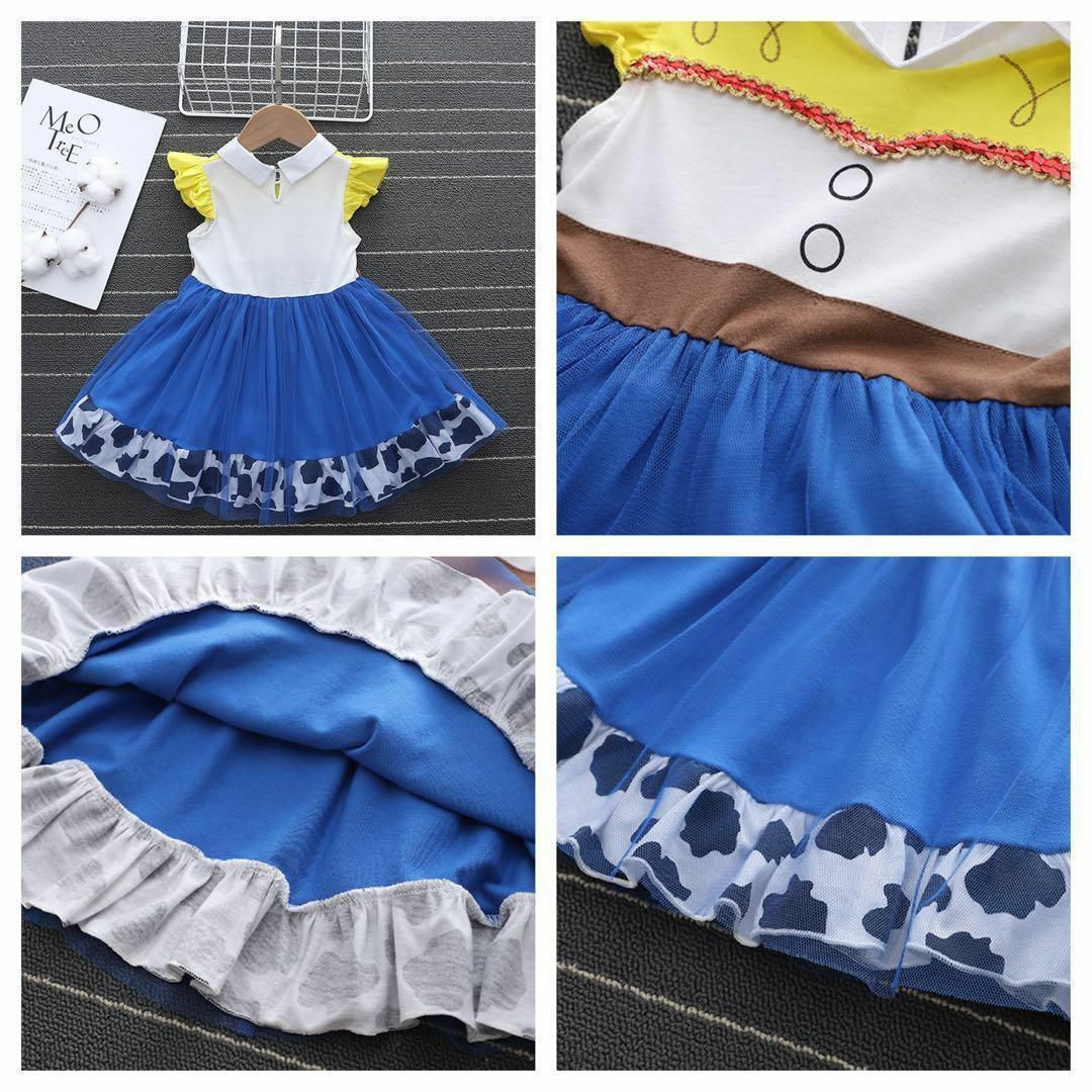 カウガール♡ 100 ワンピース ドレス ハロウィン コスプレ Dハロ 仮装 キッズ/ベビー/マタニティのキッズ服女の子用(90cm~)(ワンピース)の商品写真