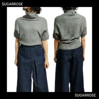 シュガーローズ(Sugar Rose)の【SUGARROSE(シュガーローズ)】ショート丈ニット(半袖)(ニット/セーター)