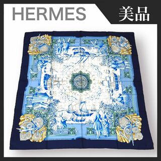 Hermes   美品HERMES カレ AZVLEJOS アズレージョ スカーフ