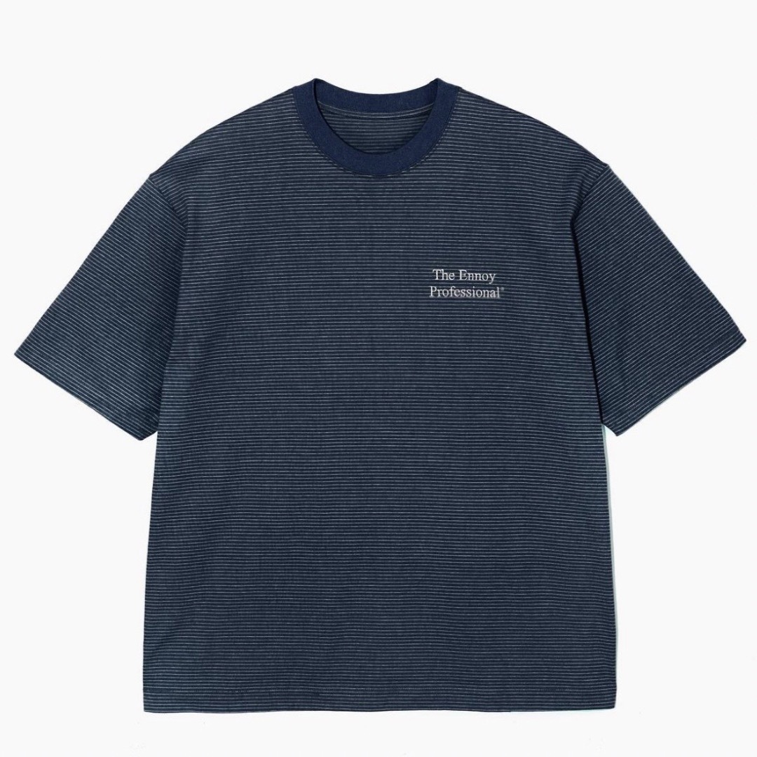 ennoy S/S Border T-Shirt Navy L ネイビー