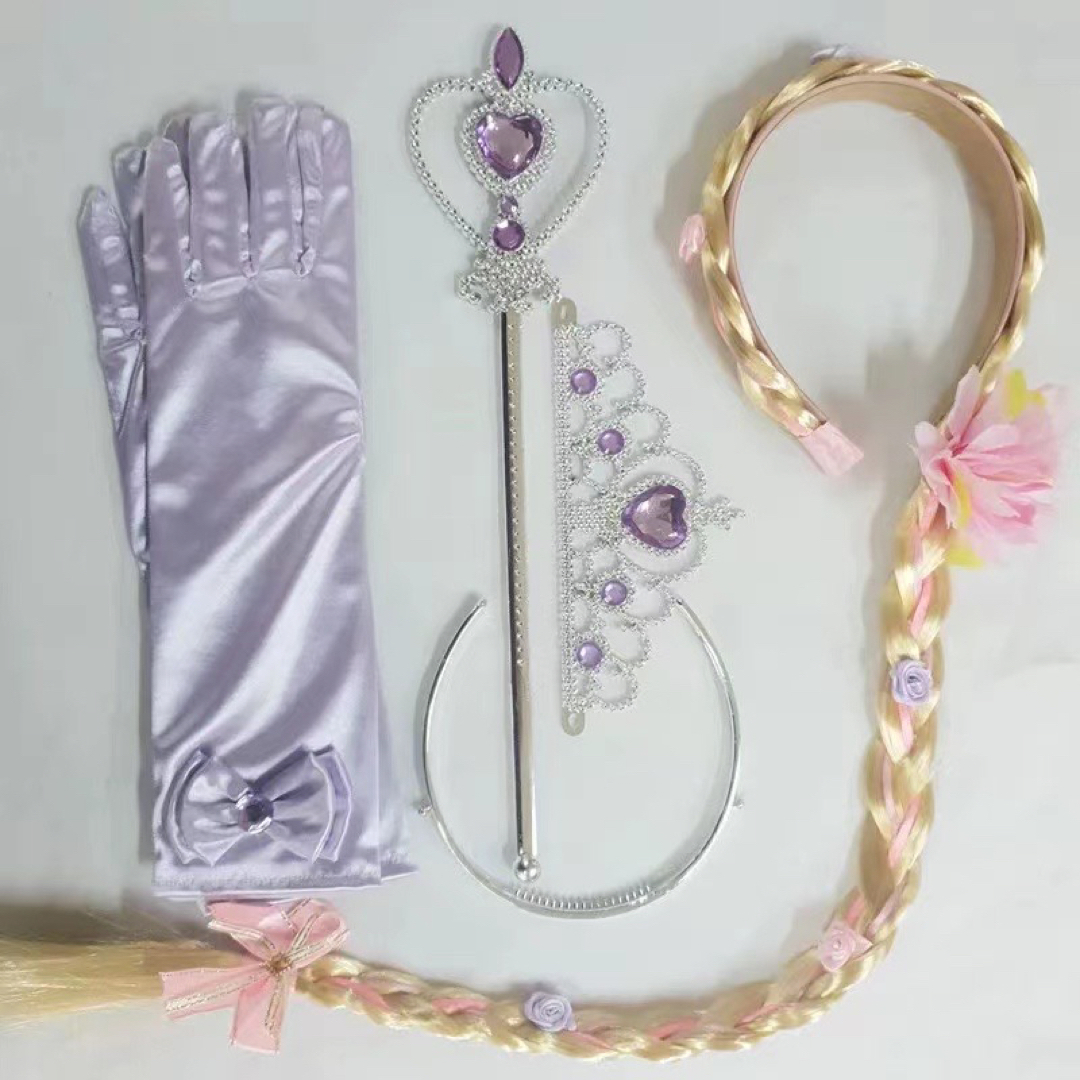 紫プリンセス手袋キッズ手袋プリンセスアクセサリー