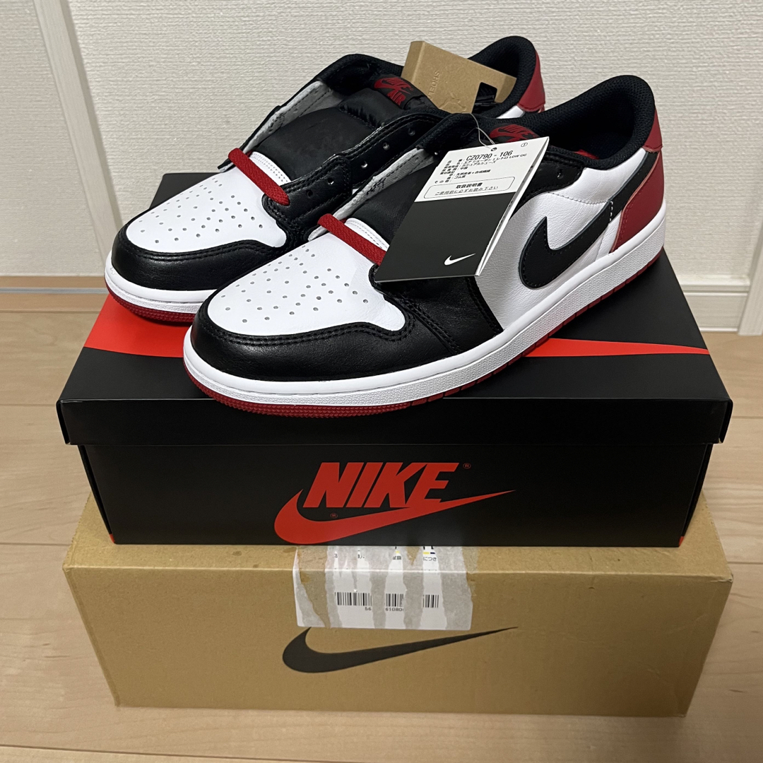 NIKE AIR JORDAN1 LOW OG BLACK  TOE