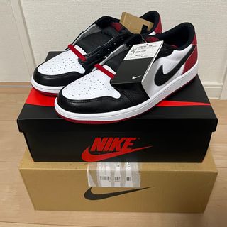 ジョーダン(Jordan Brand（NIKE）)のNIKE AIR JORDAN1 LOW OG BLACK  TOE(スニーカー)