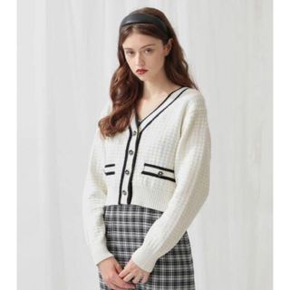 デイシー(deicy)の23SS DEICY フラワーボタンカーディガン(カーディガン)