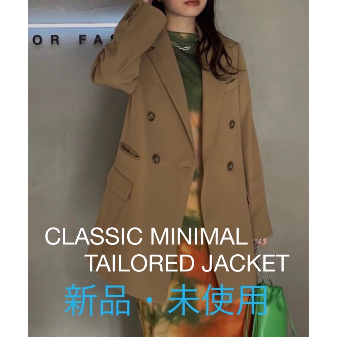 Ameri VINTAGE(アメリヴィンテージ)の【新品・未使用】CLASSIC MINIMAL TAILORED JACKET レディースのジャケット/アウター(テーラードジャケット)の商品写真