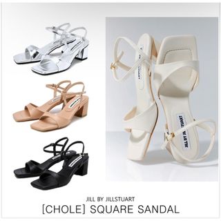 JILLSTUART Chloe Square サンダル 23SS ベージュ