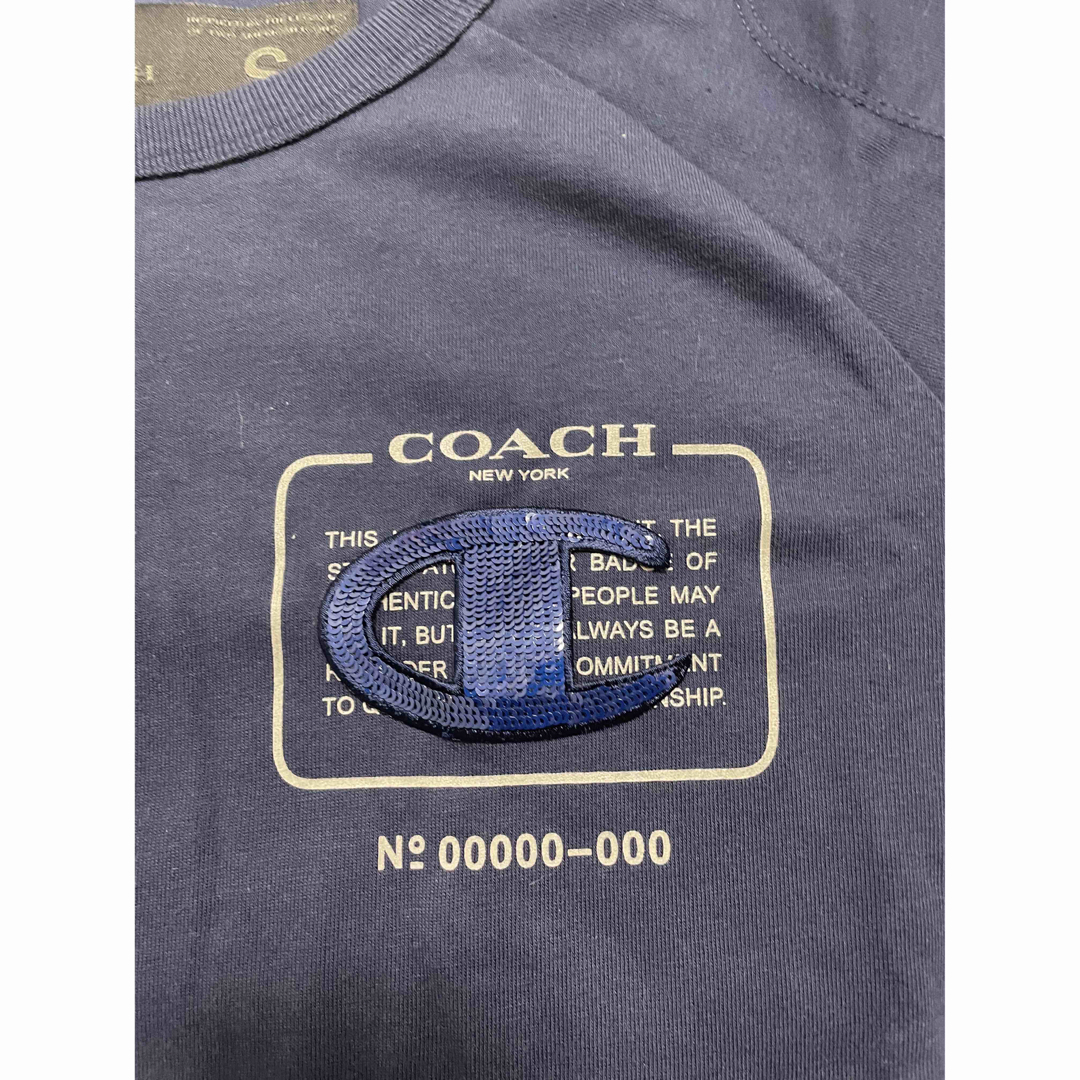 COACH(コーチ)のコラボ！COACH X CHAMPION スパンコール ロゴ 半袖Ｔシャツ レディースのトップス(Tシャツ(半袖/袖なし))の商品写真