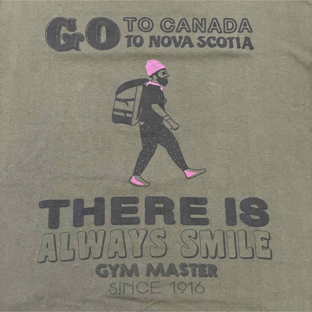 GYM MASTER(ジムマスター)の【gym master/ジムマスター】半袖 カットソー カーキ L ユニセックス メンズのトップス(Tシャツ/カットソー(半袖/袖なし))の商品写真