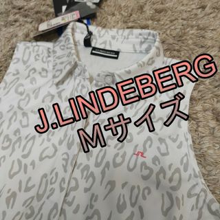 ジェイリンドバーグ(J.LINDEBERG)のJ.LINDEBERG ストレッチ シーズナルプリントノースリーブシャツ(ウエア)