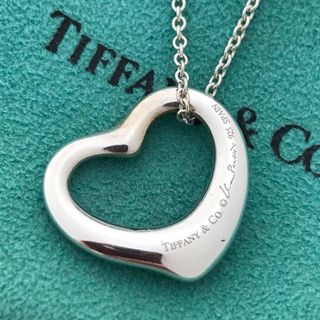 Tiffany ラージオープンハートネックレス美品