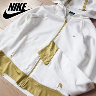 ナイキ(NIKE)の美品 M ナイキ NIKE レディース パーカージャケット ホワイト(パーカー)