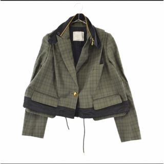 サカイ(sacai)のSacai 20SS Suiting Jacket グレンチェックジャケット(テーラードジャケット)