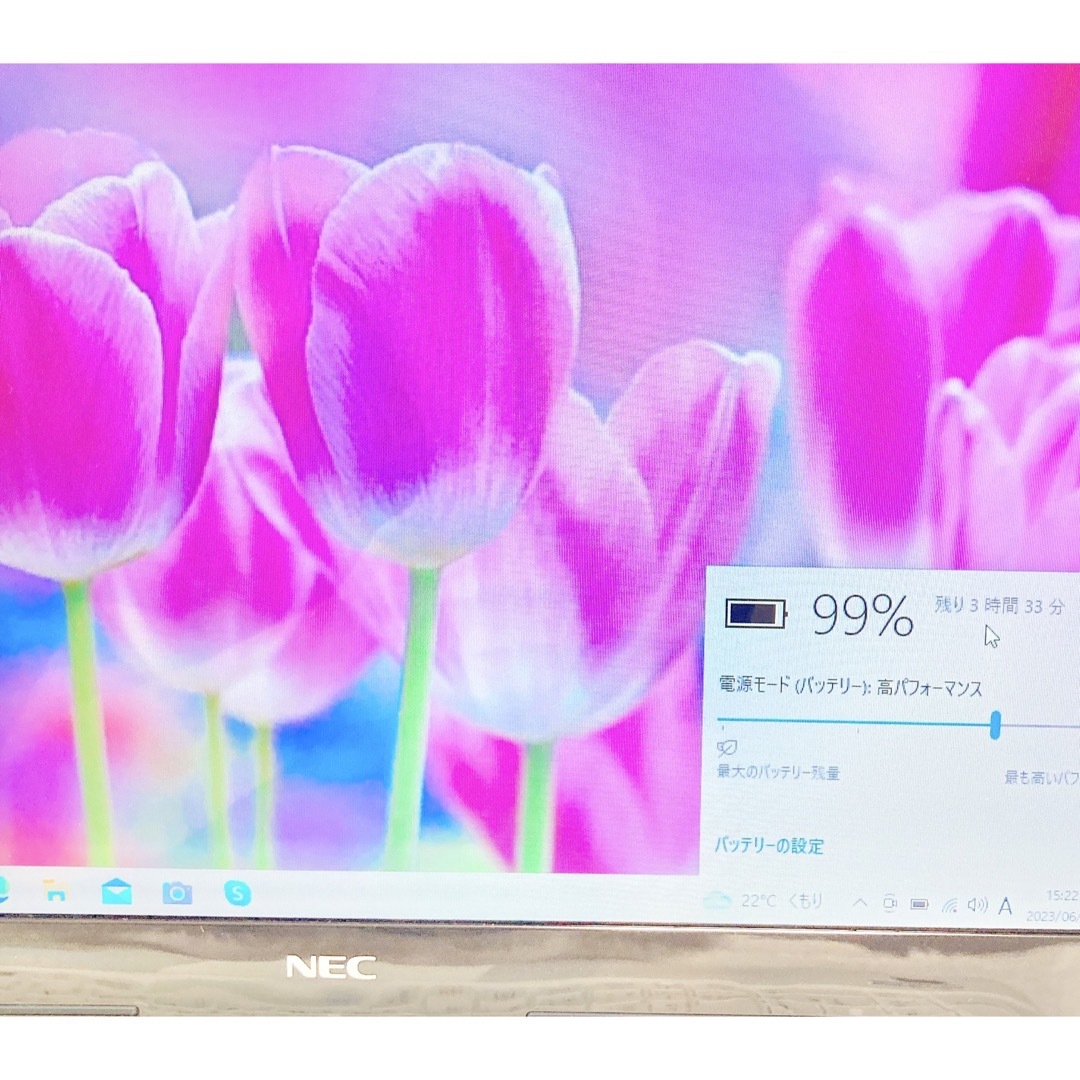NEC - 薄型❣️NEC✨白ノートパソコン✨大容量500GB❣WEBカメラ