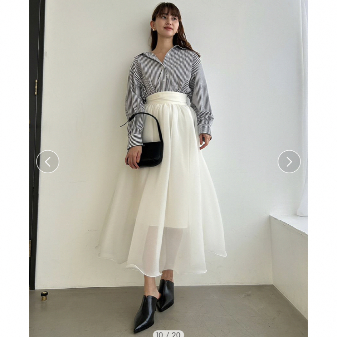 SNIDEL(スナイデル)のオーガンジーボリュームスカート レディースのスカート(ロングスカート)の商品写真