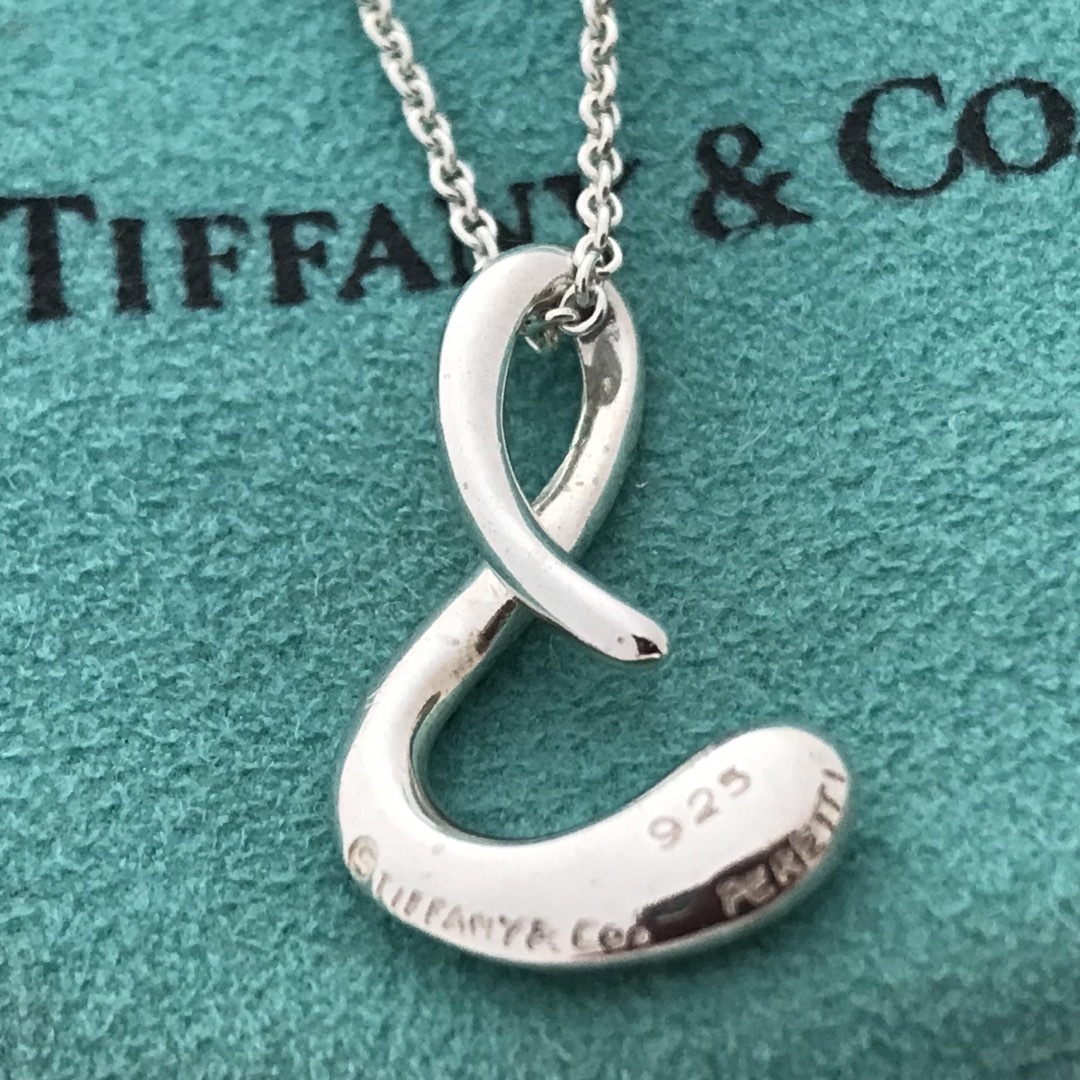 ティファニー TIFFANY イニシャル S ネックレス シルバー-