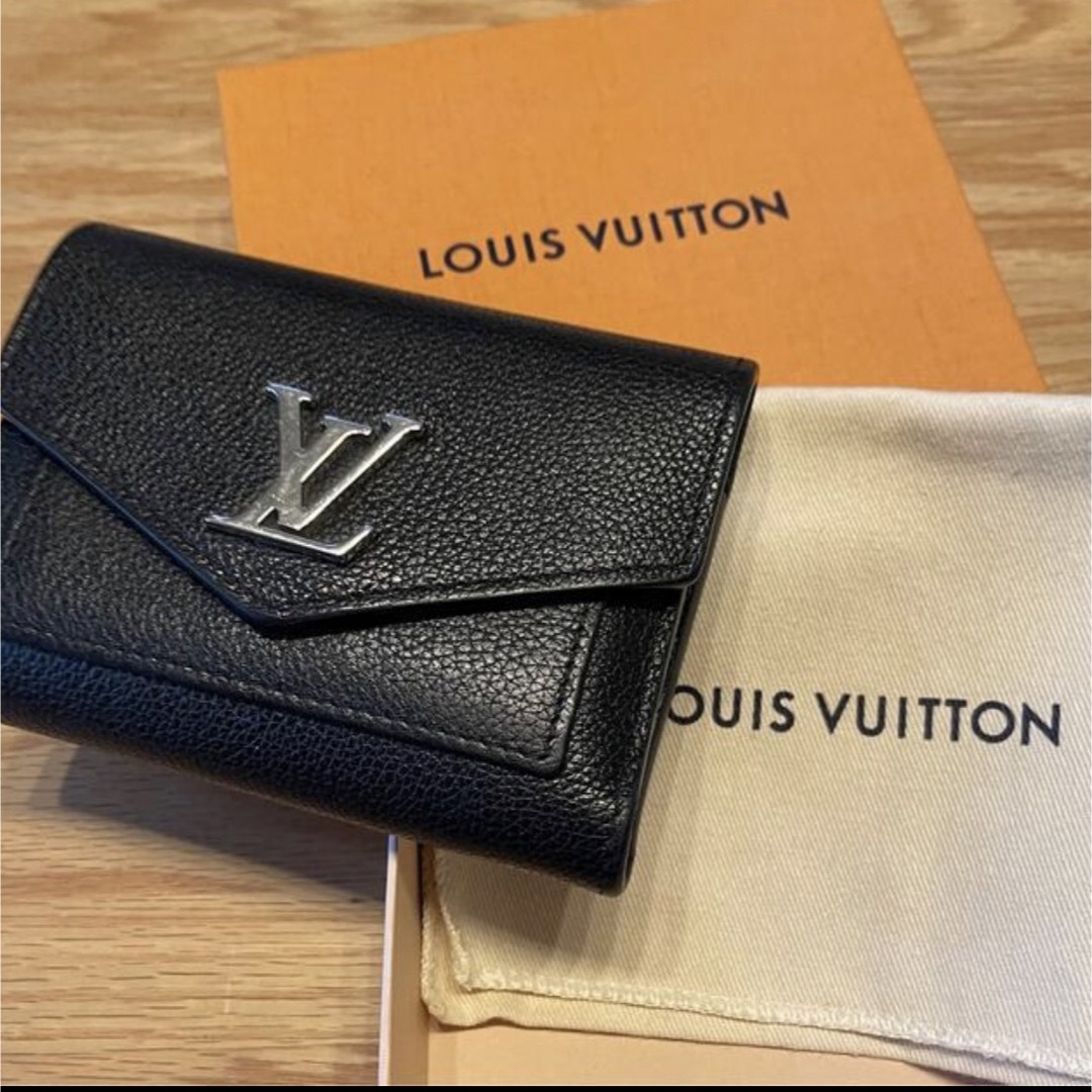 LOUIS VUITTON(ルイヴィトン)のルイヴィトン ポルトフォイユ マイロック ミー コンパクト 黒 財布 レディースのファッション小物(財布)の商品写真