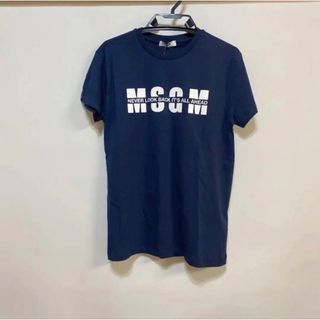 エムエスジイエム(MSGM)の新品　MSGM  エムエスジイエム　ネイビー　Tシャツ(Tシャツ(半袖/袖なし))