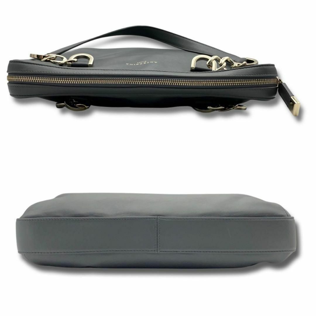 ANTEPRIMA(アンテプリマ)のアンテプリマ レザー トート ハンドバッグ 手提げ レディース グレー レディースのバッグ(ショルダーバッグ)の商品写真