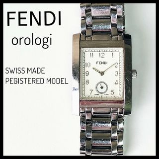 フェンディ(FENDI)のFENDI☆アナログ腕時計　orologi　ステンレススチール製　シルバーカラー(腕時計(アナログ))