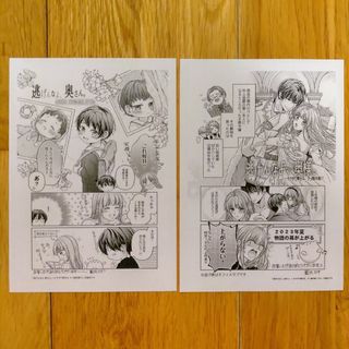 逃げんなよ、奥さん。　購入特典　イラストペーパー　2点セット　藍沢ミキ(その他)