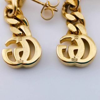 Gucci - グッチ ダブルG ピアス マーモント パール GG ゴールド ...