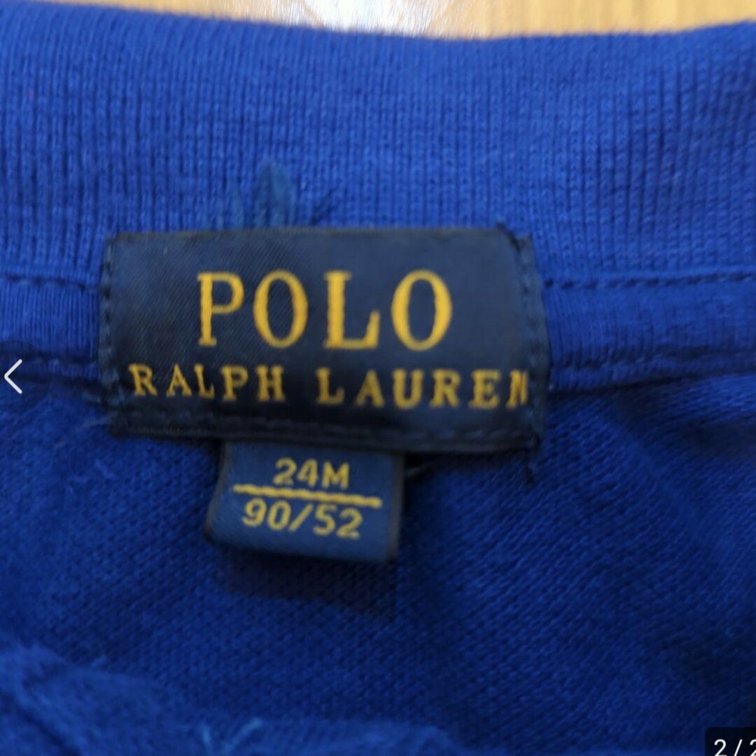 POLO RALPH LAUREN(ポロラルフローレン)の【美品】長袖　ビックポニー　きれいなブルー　オレンジ　スリーシーズン キッズ/ベビー/マタニティのキッズ服男の子用(90cm~)(Tシャツ/カットソー)の商品写真