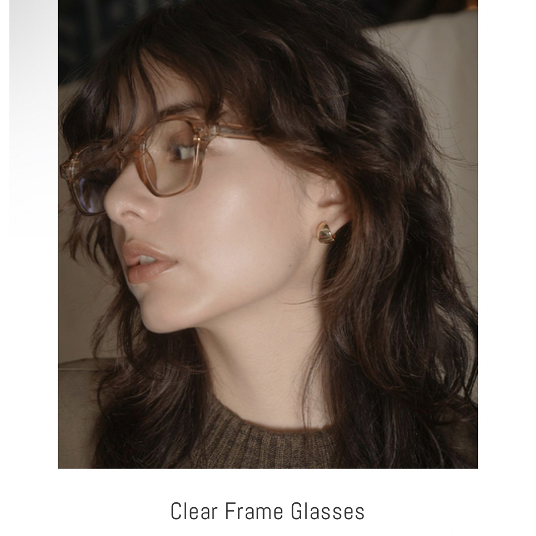 JUEMI(ジュエミ)のjuemi Clear Frame Glasses   メガネ サングラス 眼鏡 メンズのファッション小物(サングラス/メガネ)の商品写真