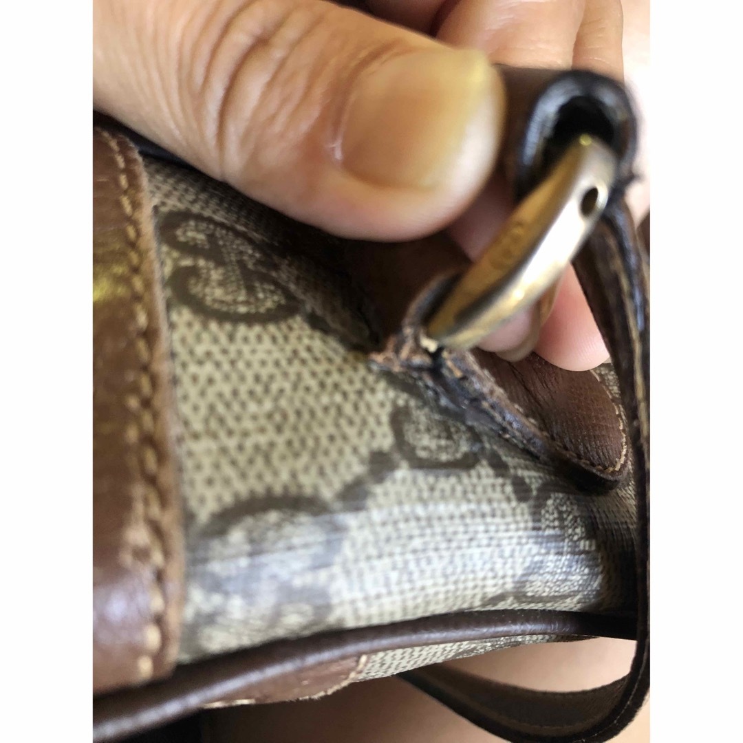 Gucci(グッチ)の訳ありGUCCI ショルダーバッグ オールドグッチ GG ロゴ シェリーライン レディースのバッグ(ショルダーバッグ)の商品写真