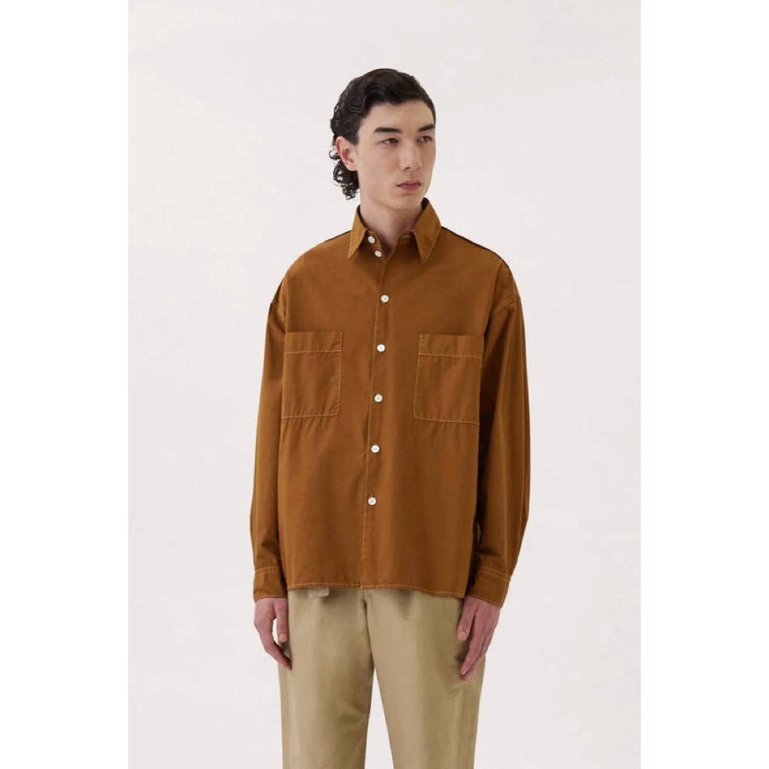 LEMAIRE(ルメール)の【Lemaire 22AW】Boxy Shirt Tobacco Size44 メンズのトップス(シャツ)の商品写真