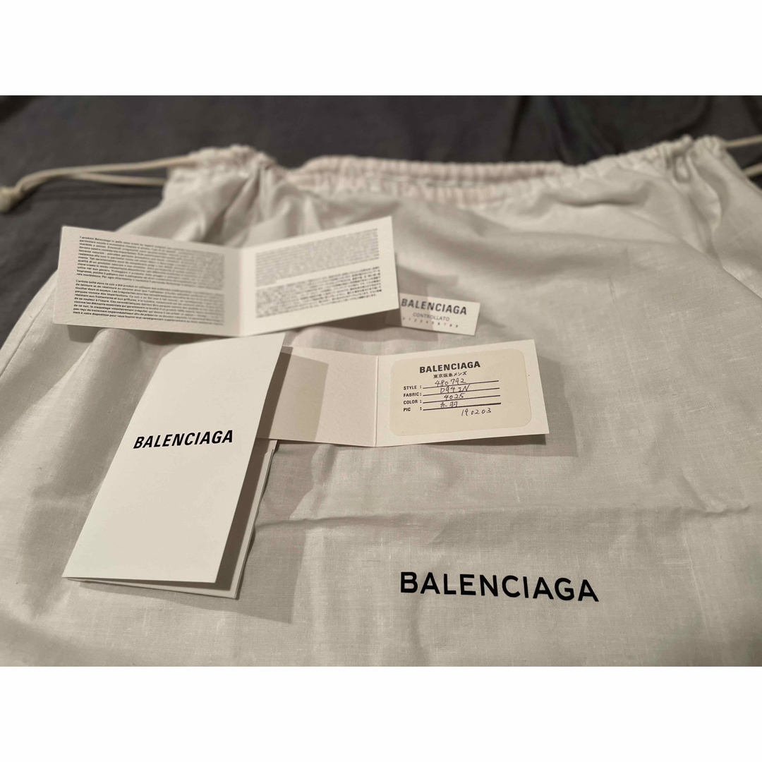 定価20万円【BALENCIAGA】本革ブラック_バックパック_購入店カード付