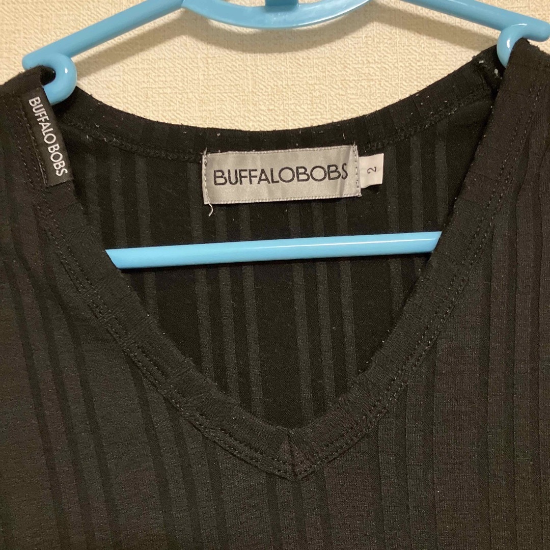 バッファローボブス 黒 tシャツ vネック メンズのトップス(Tシャツ/カットソー(半袖/袖なし))の商品写真
