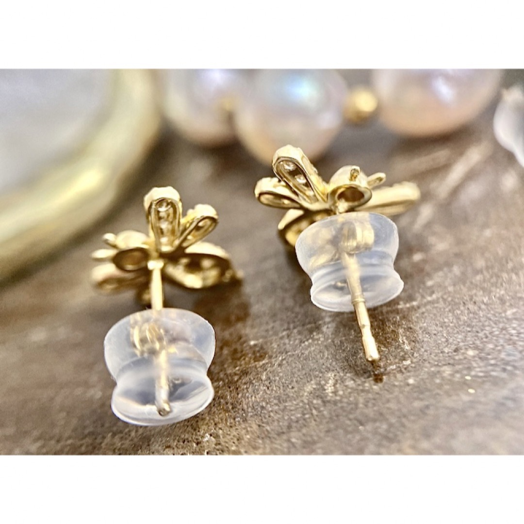 キラッキラ✨ハニービーダイヤモンドピアス✨Honey Bee✨K18YG-