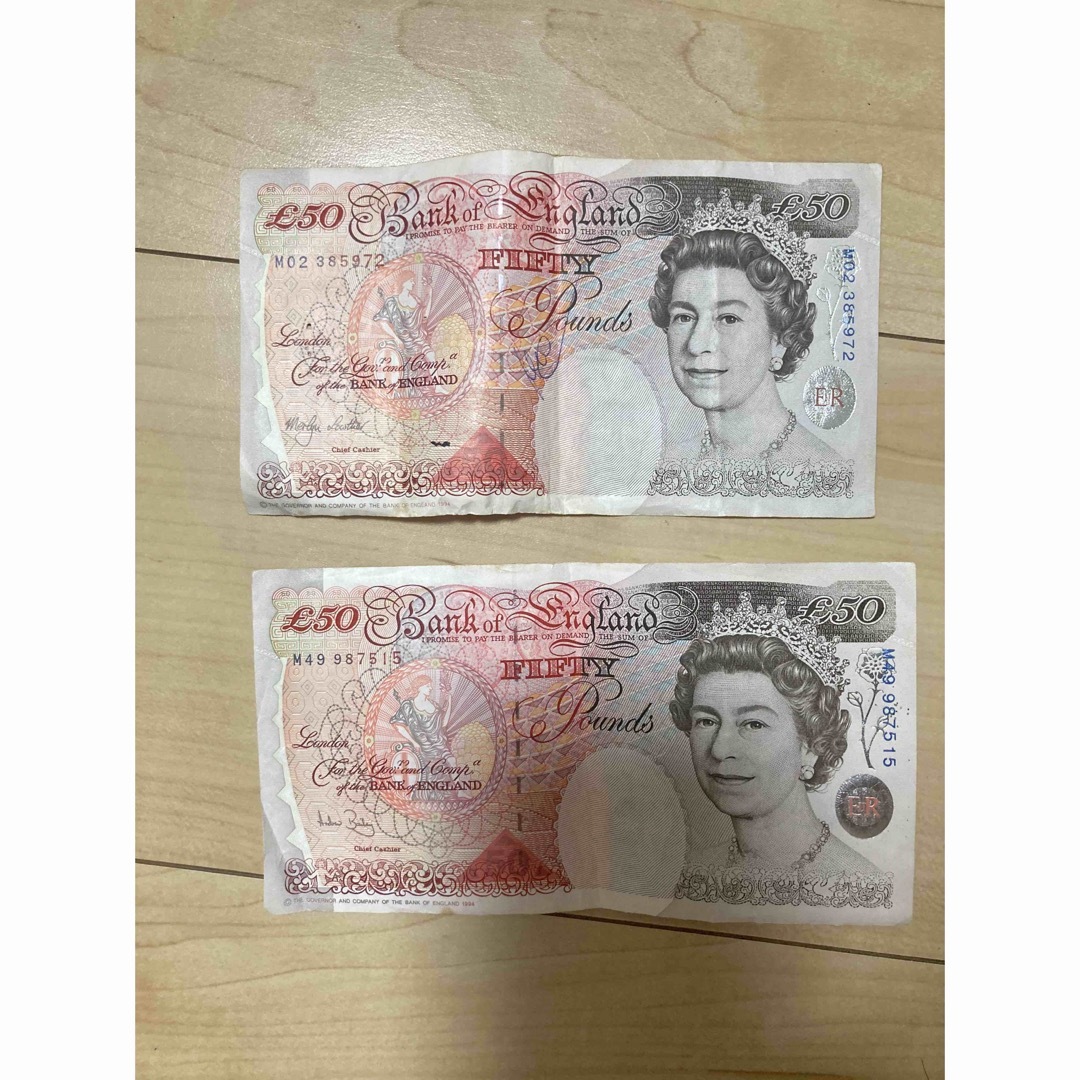 貨幣旧50ポンド紙幣