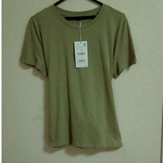 ザラ(ZARA)のZARA   Tシャツ カットソー  バックリボン(Tシャツ(半袖/袖なし))